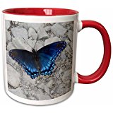butterfly red mug